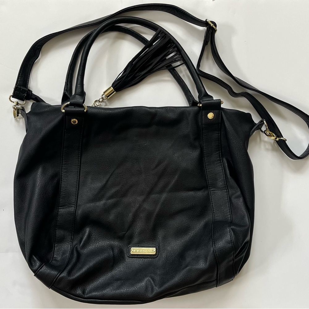 Black and gold Steve Madden Bag